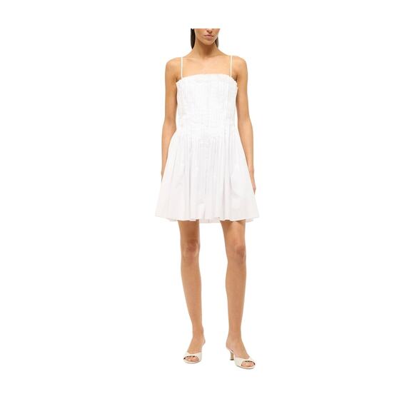 Staud Mini 'Bella' White Cotton Dress Size 0